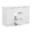 Vanities(Must include both Vanity Cabinet and Sink), 47.8 Inch White MDF Modern Bathroom