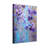 Plants &Flowers Purple Flowers On Blue Background Canvas Art-1573584169