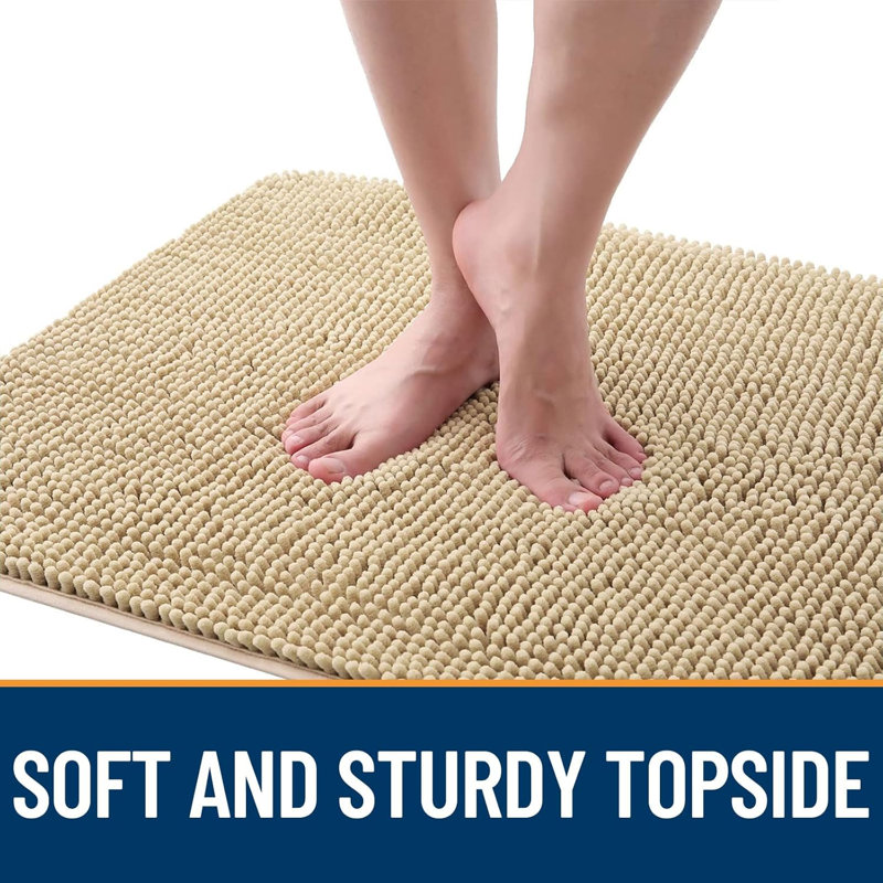 Tapis de porte absorbant antidérapant, 36" x 24", Beige