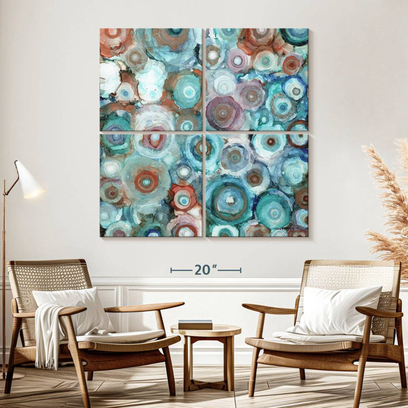 Avery Liquid Geodes, 57" H x 57" W