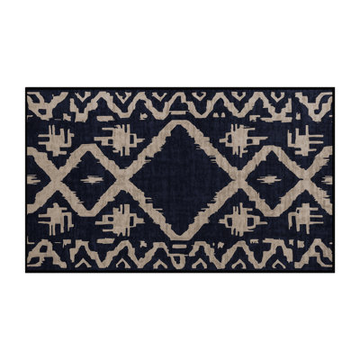 Tapis gris lavable à la machine