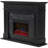 Cambridge Sofia 53-in. Electric Fireplace Mantel with Marble Inlay and Log Display-136098084