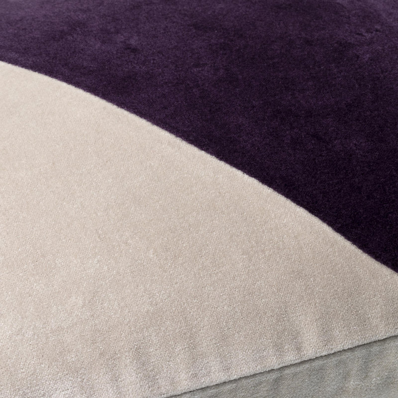 Denny Cotton Pillow, Down, Purple