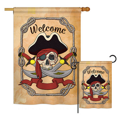 Drapeau de jardin Ahoy Pirate Impressions