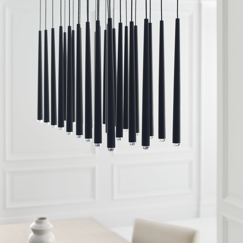 Pylon 27 - Light LED Pendant, Natural Brass