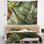 Tapisserie floral vert et jaune brillant-28487236