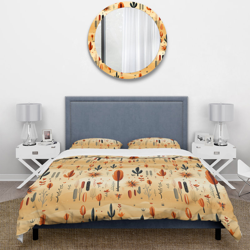 Ensemble de housse de couette en microfibre Cactus Desert Dreams, Housse de couette pour très grand lit et 2 très
