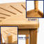 Banc de douche l 22 po Leocadia