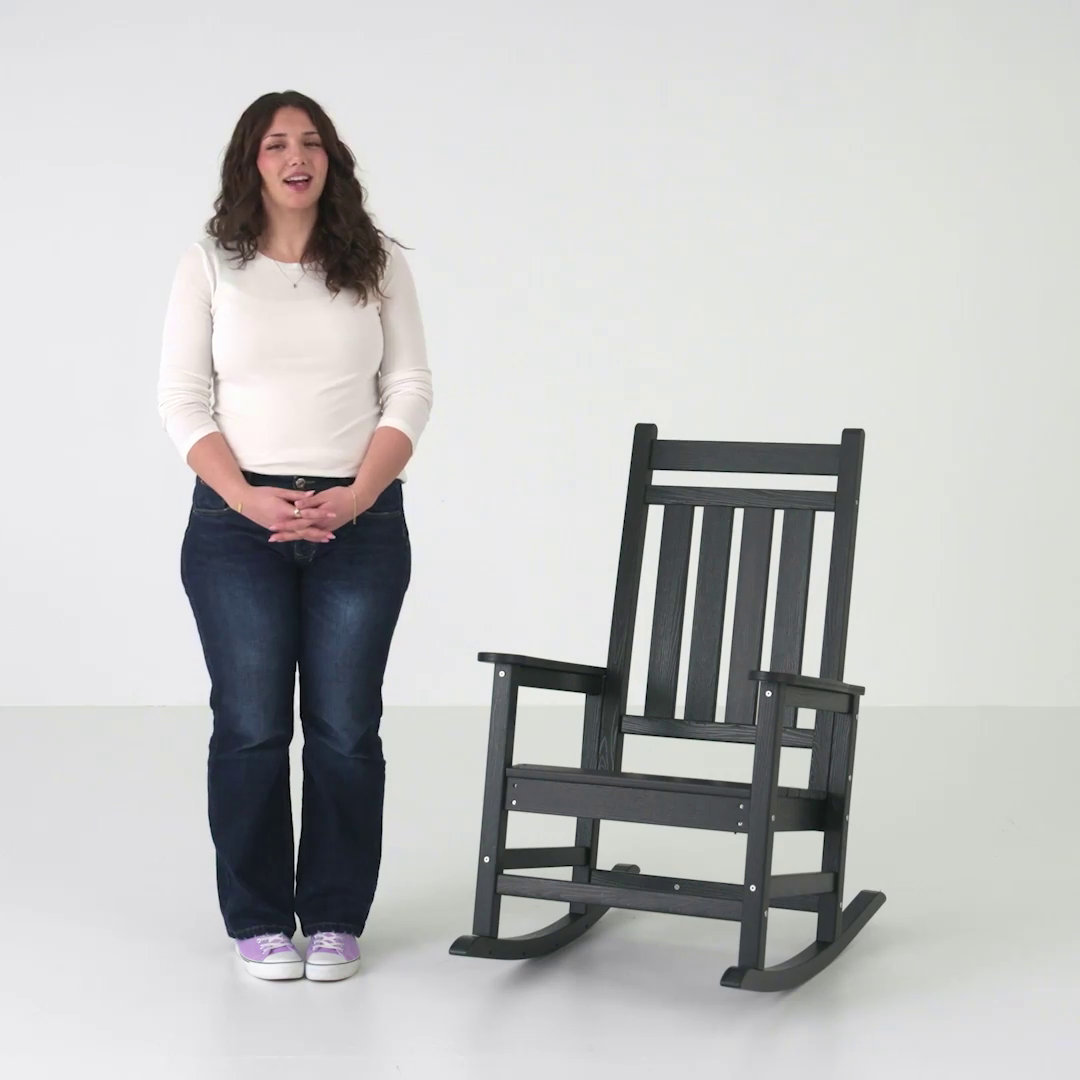 Rosecliff Heights Wolak HDPE Rocking Adirondack Chair & Reviews