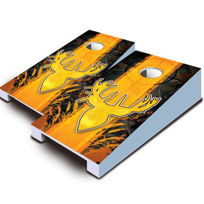 10 Piece Deer Sportsman Tabletop Cornhole Set