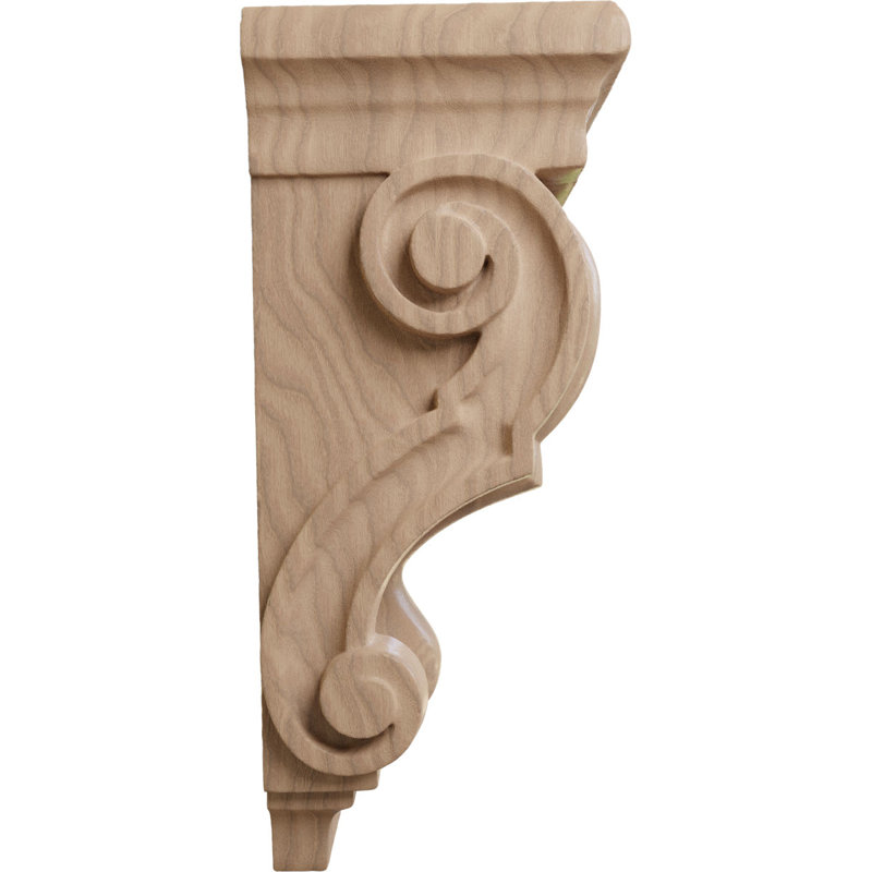 Petit corbeau traditionnel l 3 1/2 po x P 3 po x H 7 po (paquet de 6), Acajou