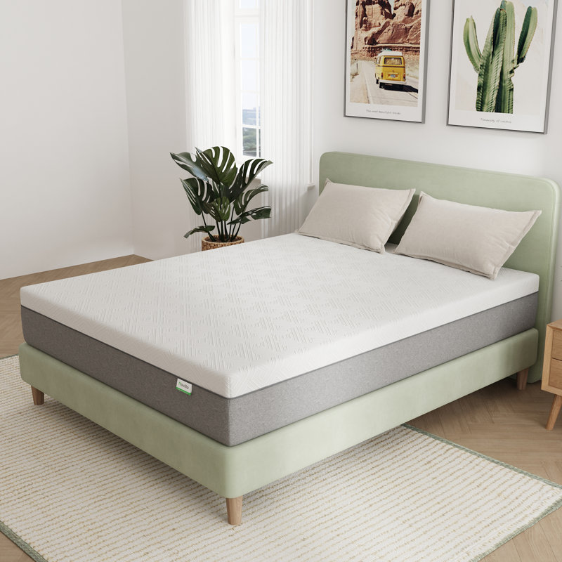 Matelas en mousse à mémoire de forme imprégnée de gel mi-ferme de 12 po, Grand