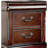 Traditional Style Cherry 1pc Nightstand Only Solid wood 2-Drawers Hidden Top Drawer Intricate Accents Bedside Table Bedroom