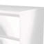 Commode double 6 tiroirs en bois d'ingénierie blanc brillant Pembert Row