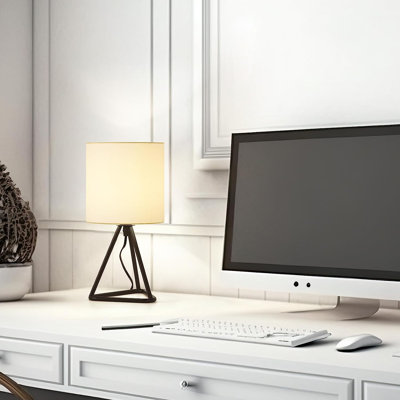 Lampe trépied en métal