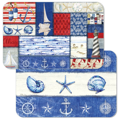 Napperons 4 pièces Nautical Fragments