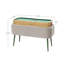 Banc de rangement rembourré avec mini-table de billard amovible et rangement dissimulé