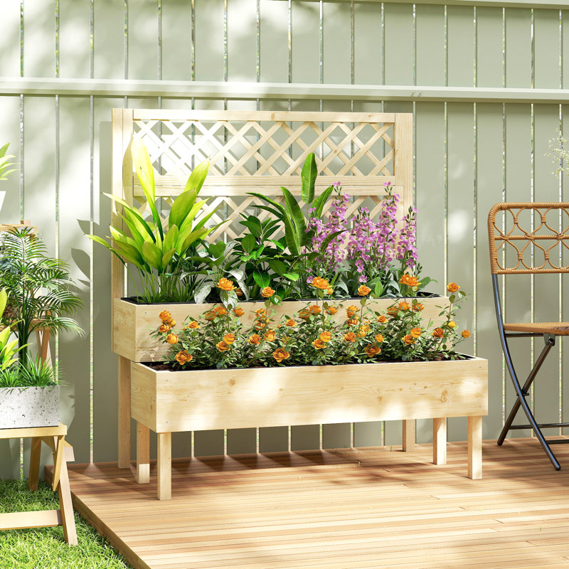 Wood Raised Garden Bed