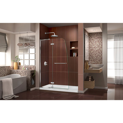 DreamLine Aqua Ultra 30 in. D x 60 in. W x 74 3/4 in. H Frameless Shower Door