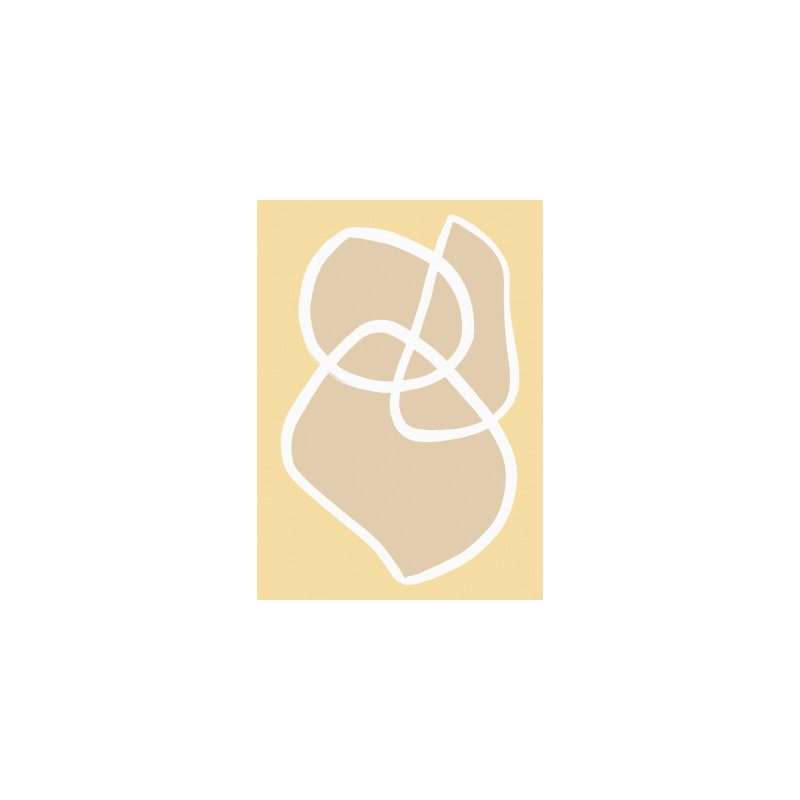 Shape 13, 121.92 cm H x 81.28 cm W, Yellow