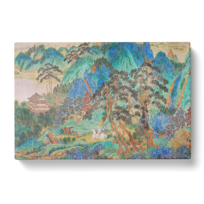 Landscape by Qiu Ying - Wrapped Canvas Painting