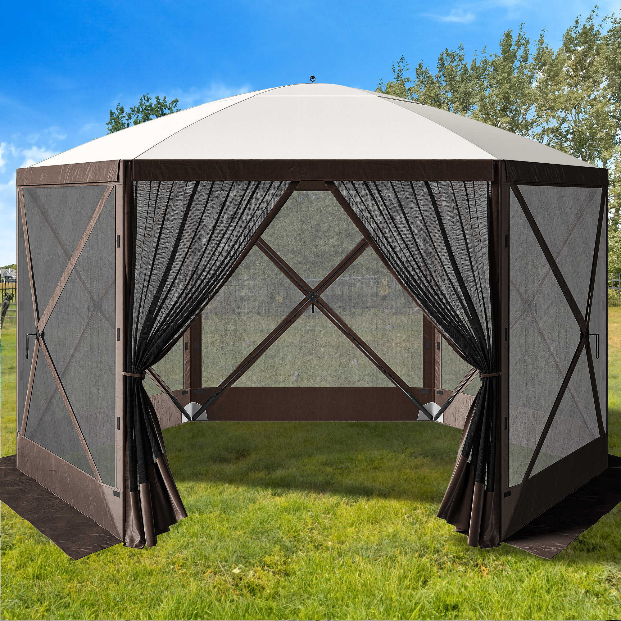 Balconera Outdoor Pop-up Tent Camping Tents Shelters with Mesh ...