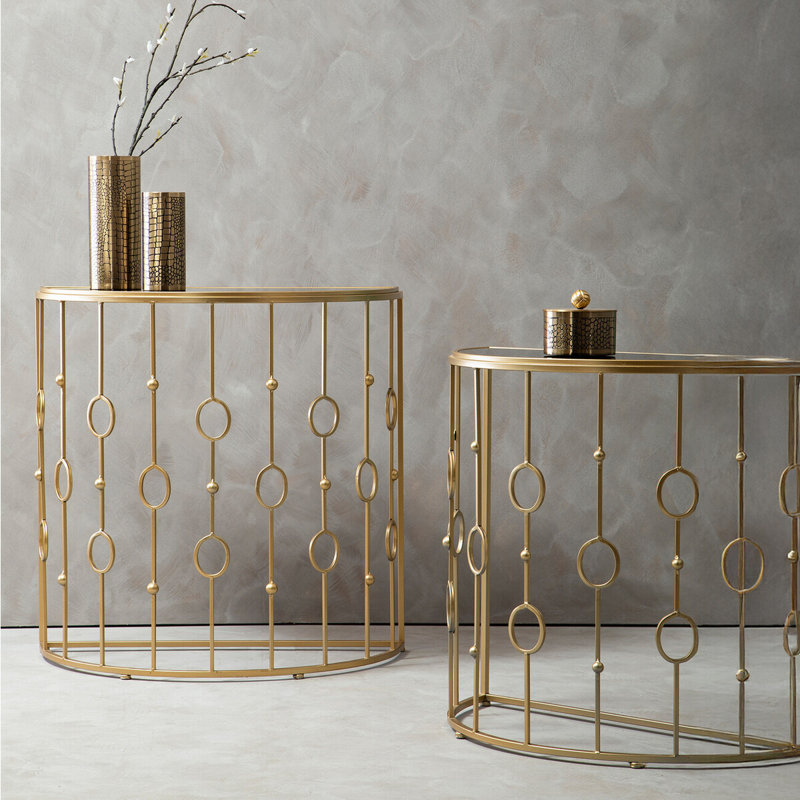 Mya 79cm Glass Top Console Table