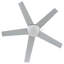 Ventilateur de plafond standard de 5 pales de 52 pouces avec chaînettes et kit d'éclairage inclus.
