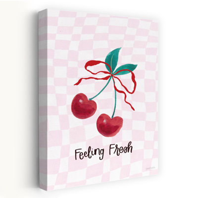 Sweet Cherry I - art contemporain à carreaux