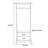 Solid Wood Wardrobe with Storage