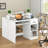 Computer Desk with Built-In Electrical Outlet