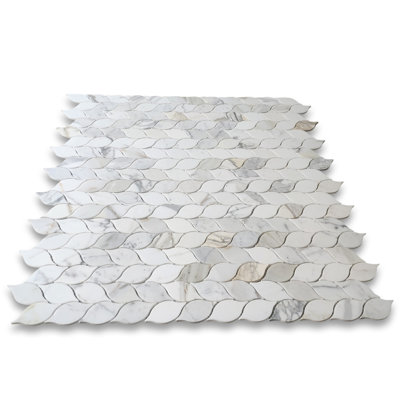 11 in. x 10 in. Marble Tile