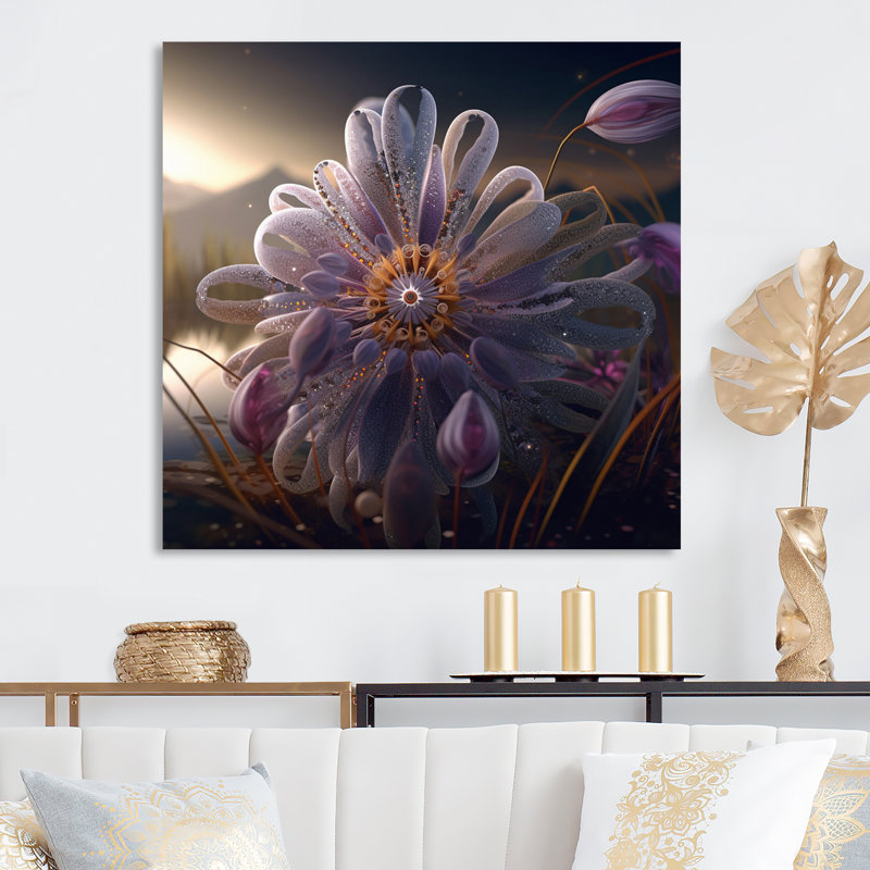 «Magical White Magnolia At Dawn I», reproduction sur toile, 30" H x 30" W, Toile tendue