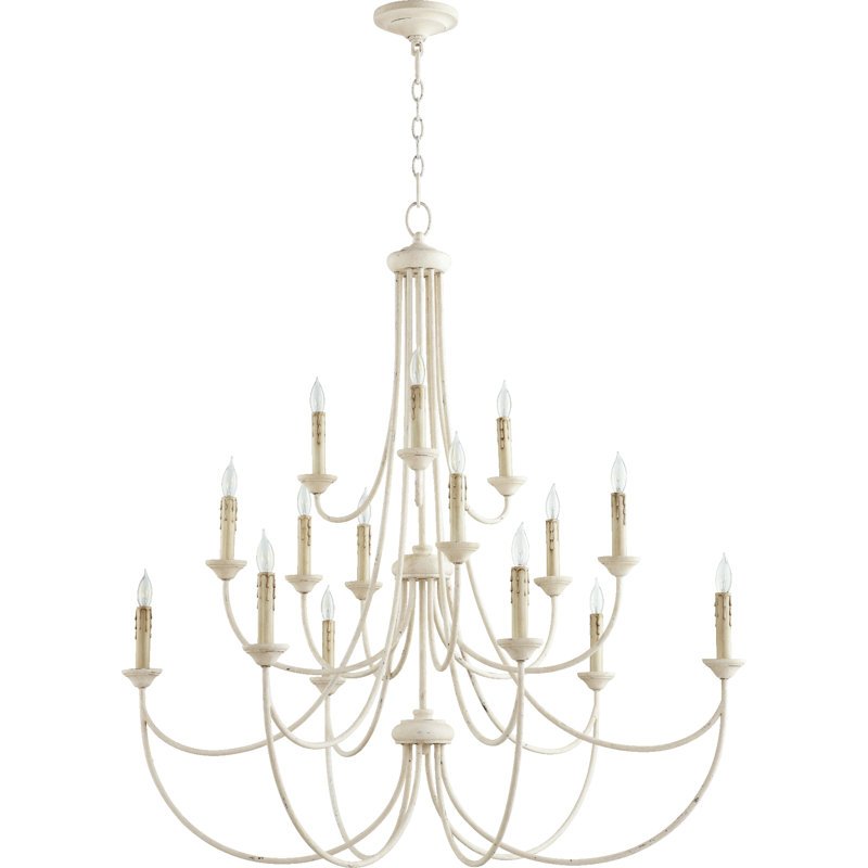 Polito 15 - Light Tiered Chandelier, Persian White