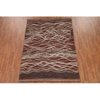 Tapis abstrait moderne fait à la main