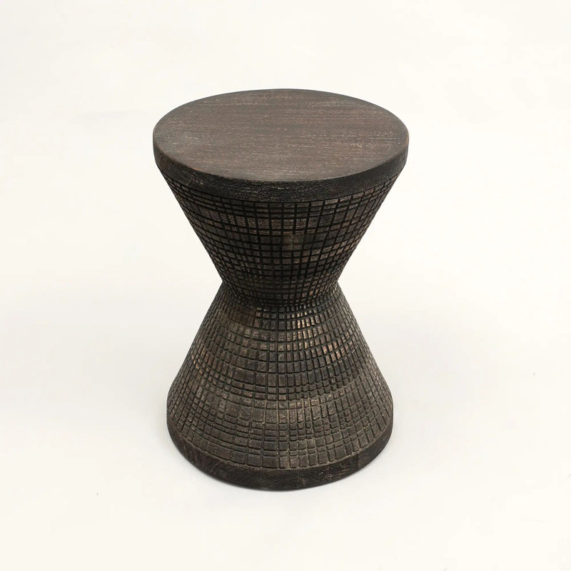 Table de bout décorative en bois - Table d'appoint - 16 x 16 x 22 po