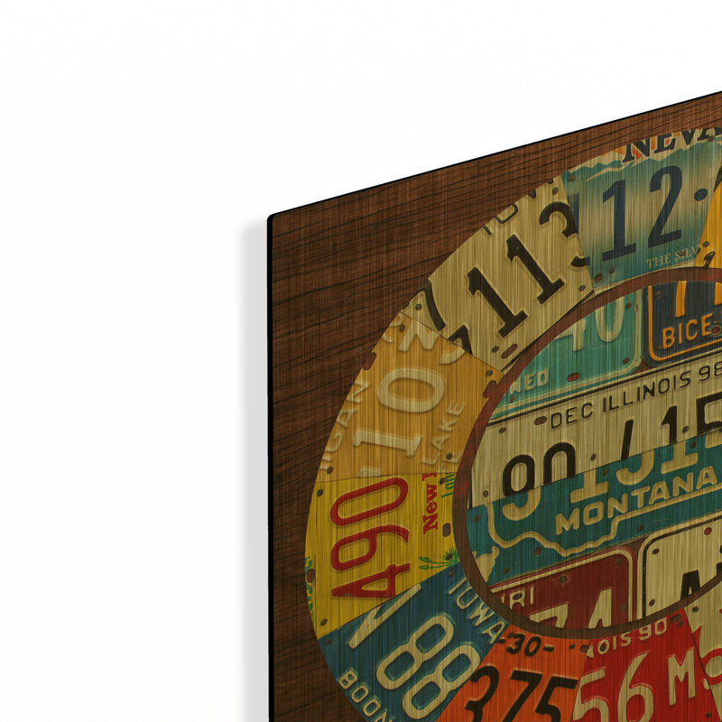 «Horloge carrée» par Design Turnpike, métal doré, 12 po x 12 po, 12"x12"