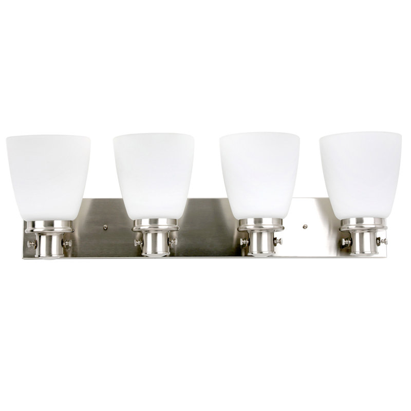 Luminaire de meuble-lavabo en nickel satiné Design House Atkinson, 4