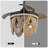 Dayzhane 42 Inch Farmhouse Boho Retractable Ceiling Fan with Light, 6-Speed Wood Beaded Ceiling Fan with Remote Control-1650624917
