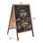 Double Side Wood A-Frame Chalkboard Sign Menu Display for Restaurant Business or Wedding-77943512