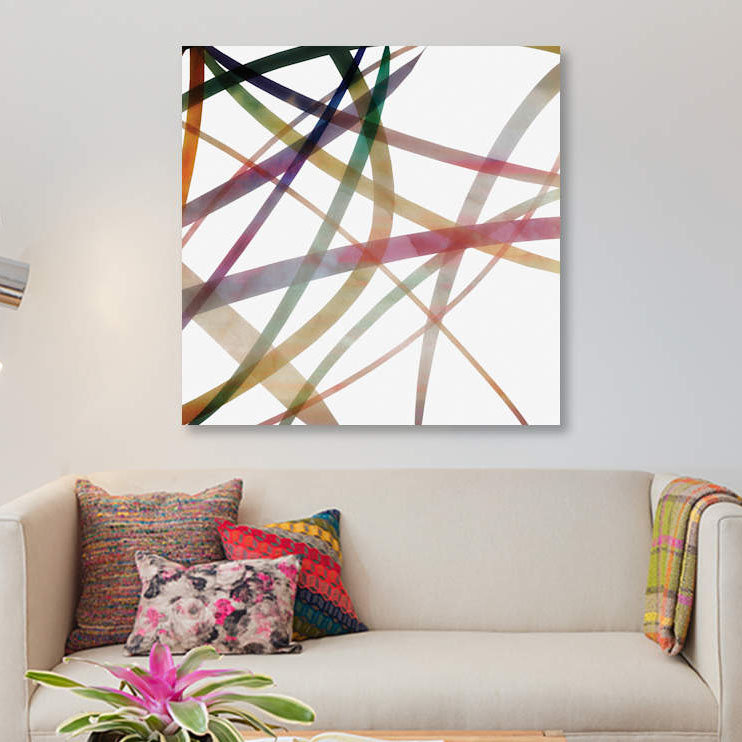 « intacts iv », reproduction sur toile, H 26 po x l 26 po x P 1,5 po, Toile tendue, Pas de tapis