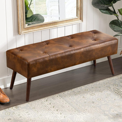 Sveina Faux Leather Upholstered Bench