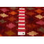Tapis rouge foncé en laine noué à la main de conception unique 6 pi 2 po x 8 pi 2 po Akhjah