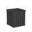 50 Gallon All-Weather Waterproof Resin Lockable Deck Box(Black)-123759389