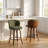 Devaney Swivel Upholstered Counter Stool With Wood Frame-123161751