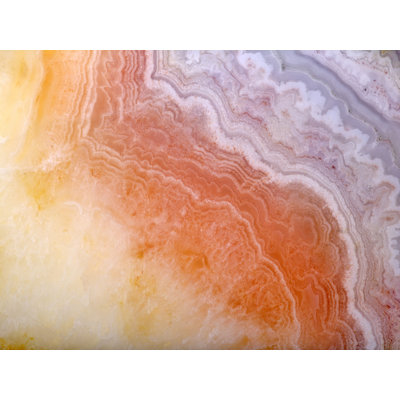 Yellow And Orange Quartz Rock Treasure Acrylic Wall Decor
