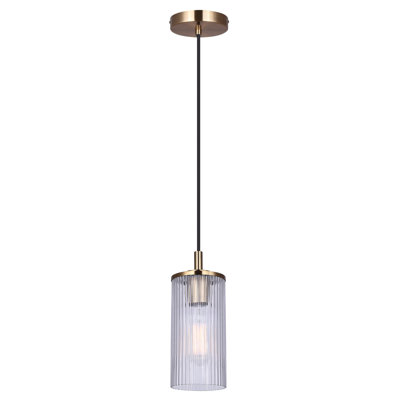 Luminaire suspendu cylindrique à 1 lumière Bodell