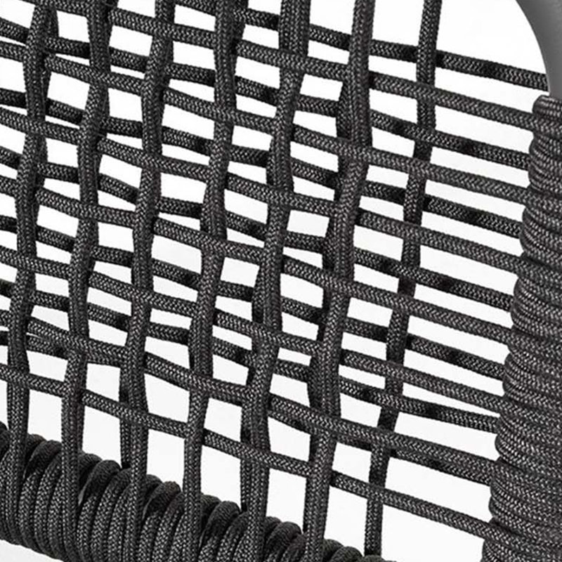Modern Rope Weave Outdoor Chaise Outdoor Chaise Lounge , Cushion Included