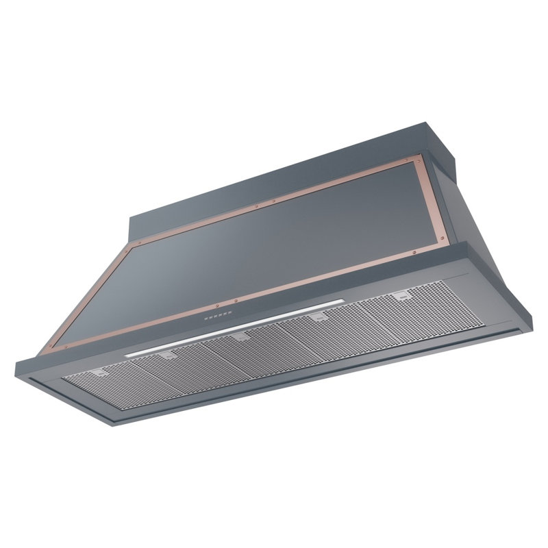 ILVE Nostalgie Noblesse 60 inch Range Hood, Blue Gray/Copper