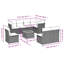 Ensemble de canapé de jardin modulaire Vidaxl